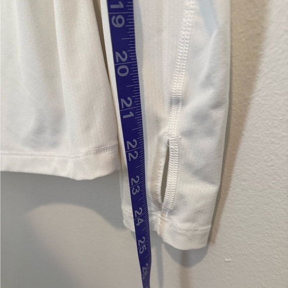 Nike Dri-FIT Miler Long Sleeve Running Top White Yoga Pilates Thumb Hole | S - Picture 10 of 10